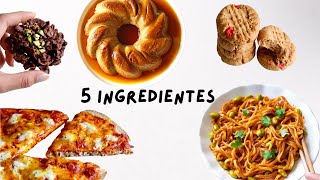 RECETAS VEGANAS CON 5 INGREDIENTES | Facil, Delicioso by Lloyd Lang Español 15,457 views 1 year ago 8 minutes, 54 seconds