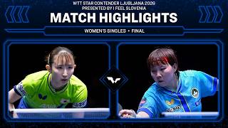 Hina Hayata vs Zhu Yuling | WS Final | #WTTLjubljana 2026