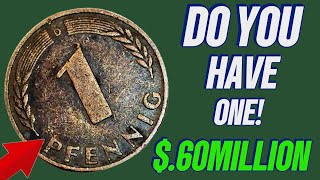 Discover the Top 4 Rare and Valuable Germany One Pfennig Coins Worth Big Cash in Dollars!