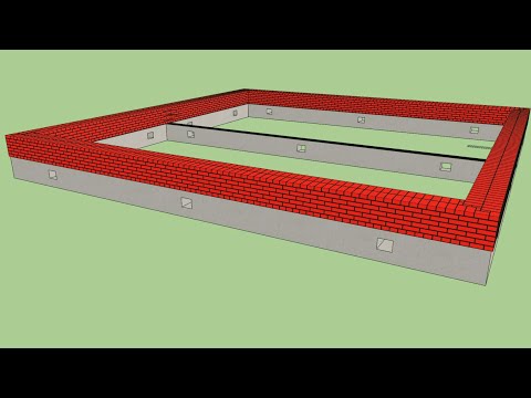 Кладка цоколя в 2 кирпича своими руками
