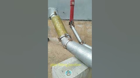 45°elbow to pipe fittings one positions two lines fitting#pipefitterjunction