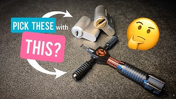 Picking dimple locks with a disc detainer pick