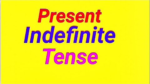 Present Indefinite Tense Ramesh sir class