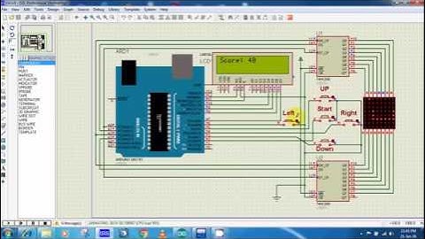 Snake Game On Proteus Using Arduino