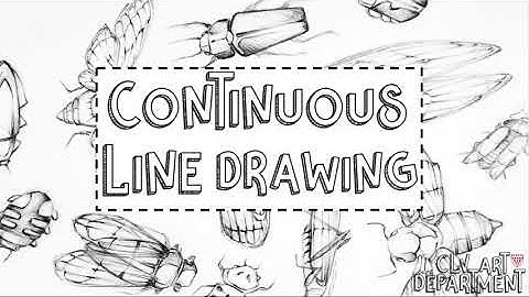 Continuous line drawing(Y7 insect project)