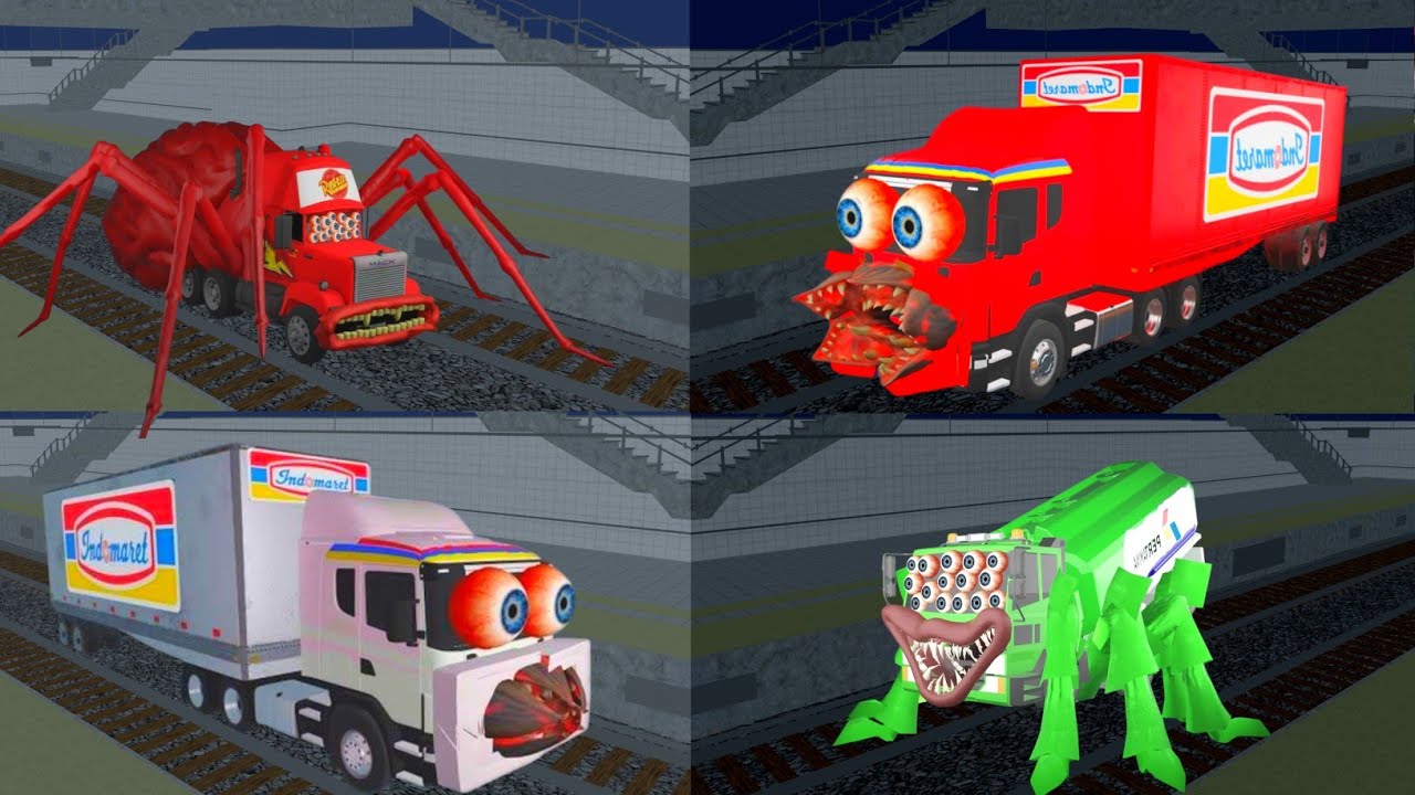 Compilation There's Horror Secret Place SpiderMack,PertaminaVSIndomaretTruck😱SAKURA SCHOOL SIMULATOR