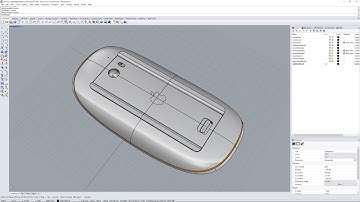 Apple Magic Mouse CAD sculpting exercise in Rhino.