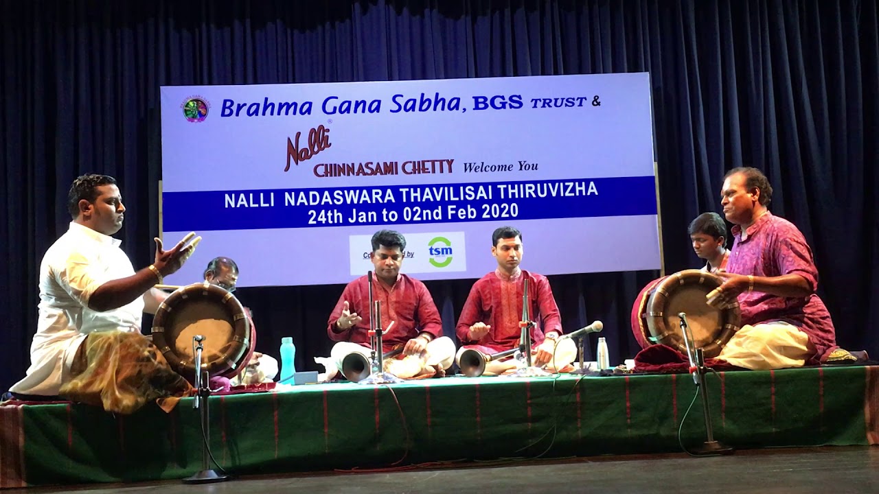 Nadhaswara Thavilisai Festival 2020 @ Brahma Gana Sabha— 29 Jan 18.30 — #4/4