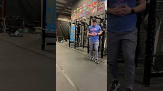 Split stance t-spine rotation