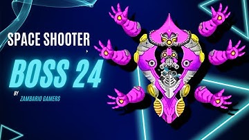 Space Shooter Galaxy Attack Boss Level 24 | Boss 24 Fight- Gameplay IOS & Android