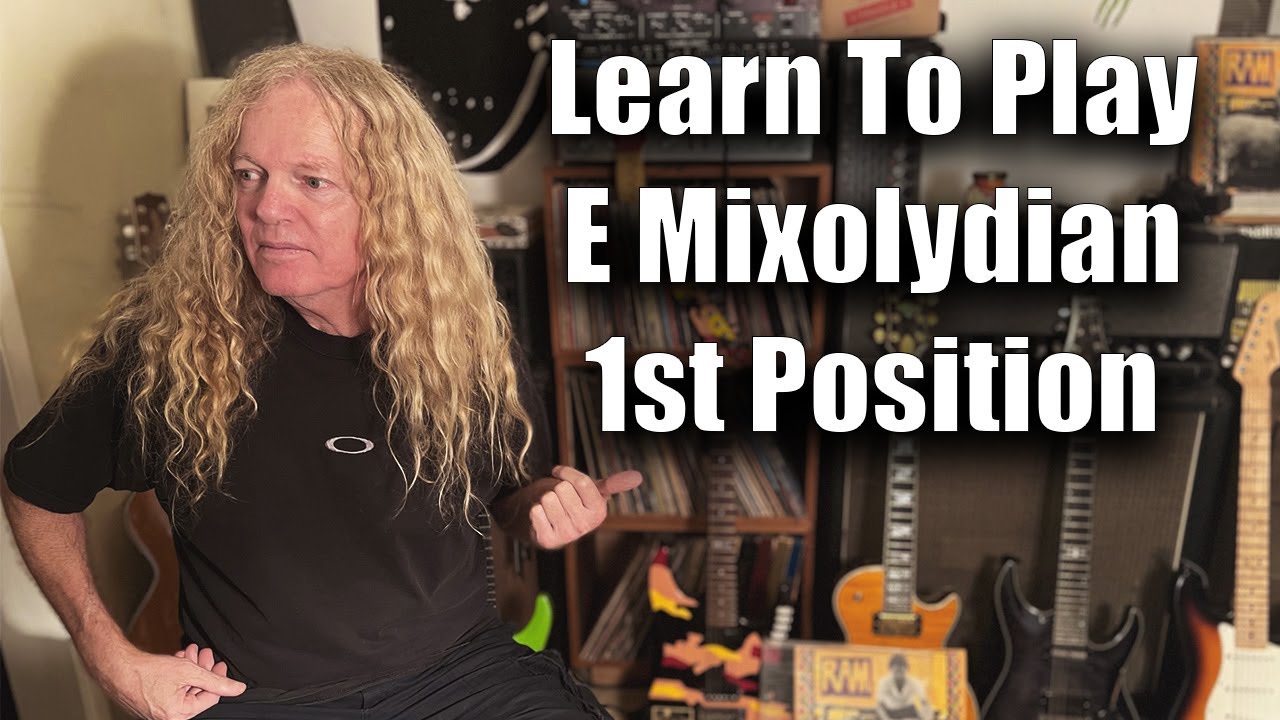 Learn To Play E Mixolydian 1st Position Guitar Lessons - YouTube
