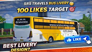 Srs Travels Bus Livery Bussid New Livery Design 100 Likes Target