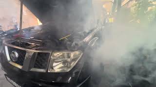 Engine oil coming out of the exhaust system Nissan Navara D40 | white-smoke by ABC Auto Trendy 2,517 views 4 months ago 2 minutes, 21 seconds