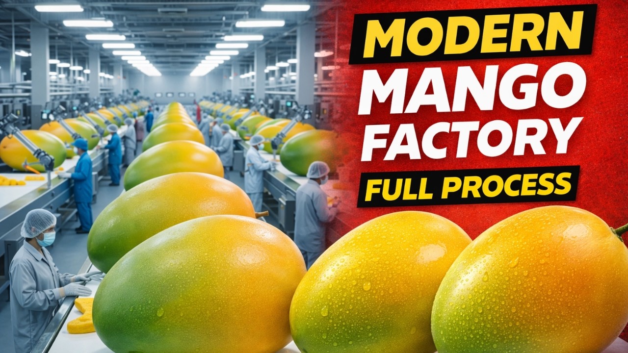 Modere Mango Inside a Modern Mango Factory | From Raw Mangoes to Paste & Products ...