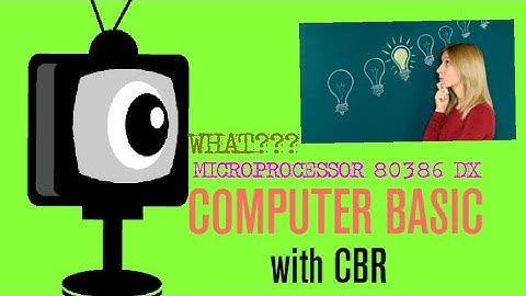 MICROPROCESSOR 80386 DX  | By CBR