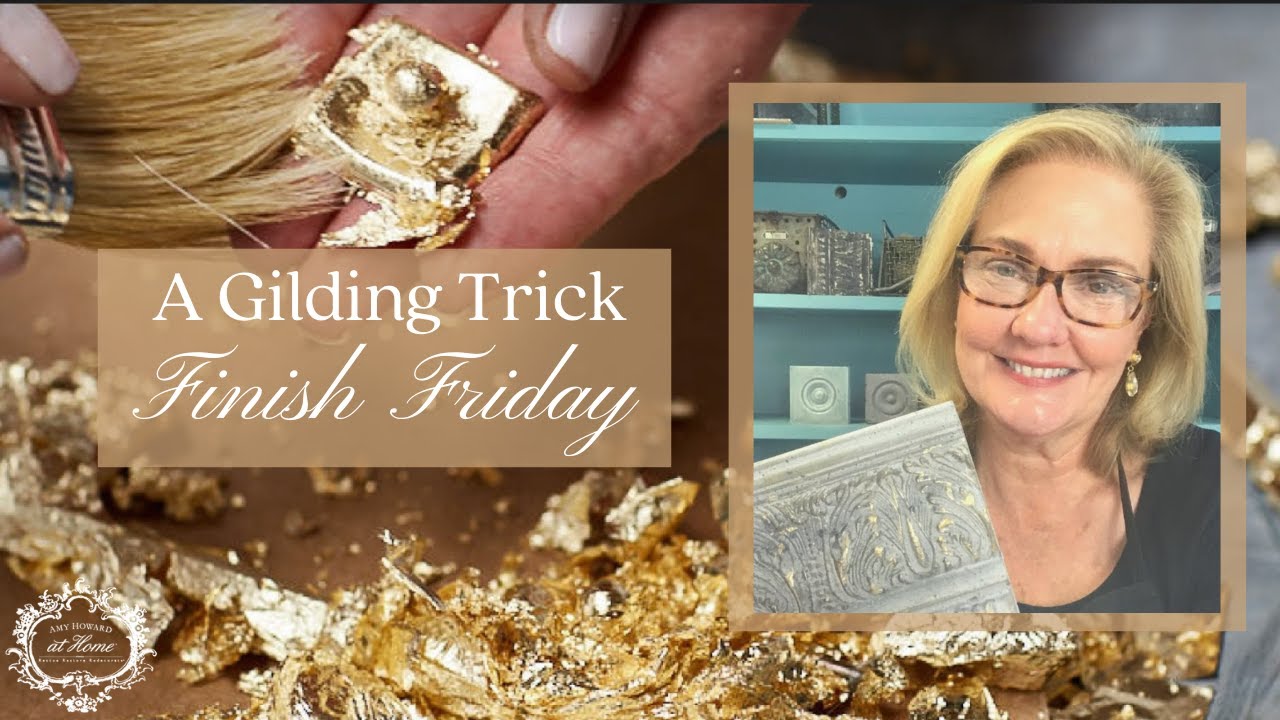 How to Gold Leaf & Dry Brush Chalk Paint 