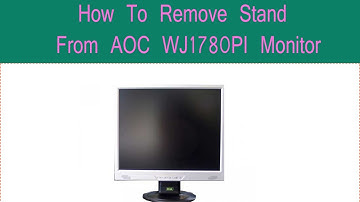 How To Remove AOC monitor Stand.#detached #aoc #monitor #WJ1780PI