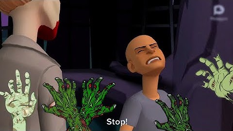 Classic Caillou teleports to the under world / Grounded S1 EP96