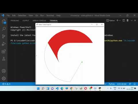 Create Chrome use by Python Turtle |how to make chrome use python turtle