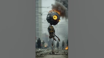 Exploding Robot Head. #shorts #ai #shortsfeed #robot #funny #animation #memes  #aiart #midjourney