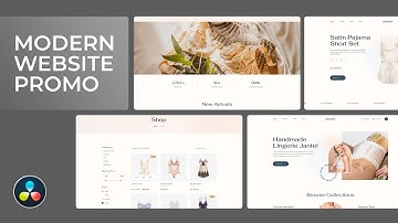 Modern Website Promotion | DaVinci Resolve Template