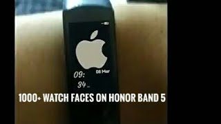 Get 1000+ watch faces on Honor band 5||100%works