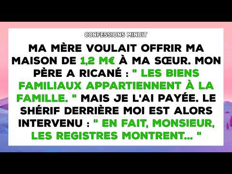 Mes parents ont donné ma propriété à ma sœur. Ils ont juste oublié que je suis sur l'acte.