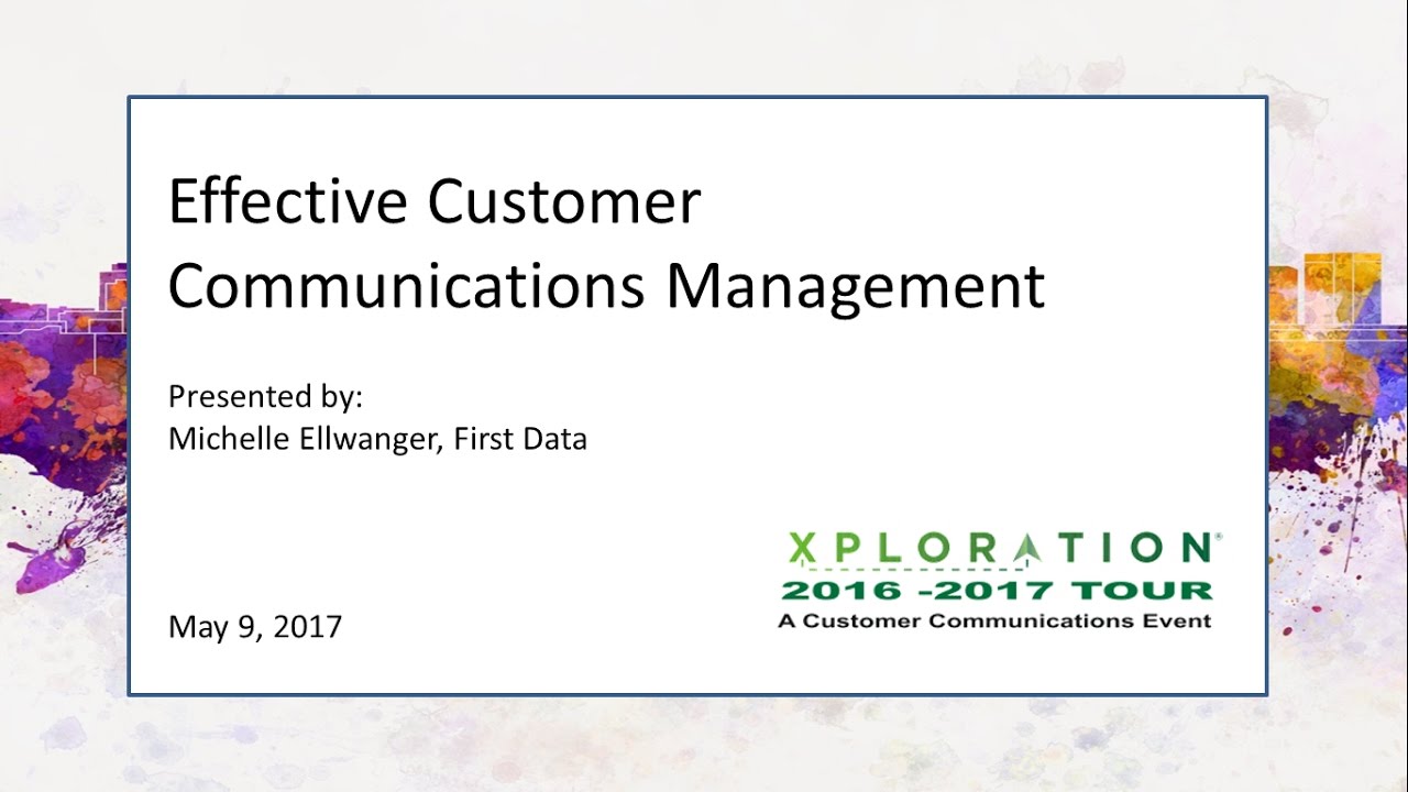 Effective Customer Communications Management - YouTube