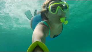 Female Snorkeler With Gopro