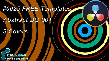 #0025 Davinci Resolve FREE Templates for Fusion Abstract BG 001