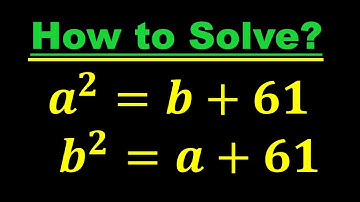 Math Olympiad Problem | How to solve for "a" & "b" in this problem? @MathOlympiad0