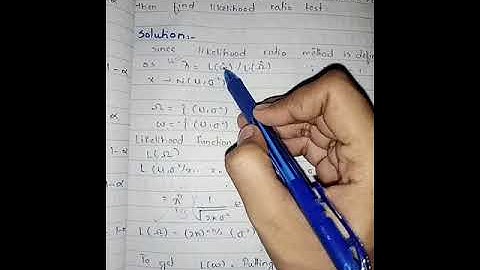 likelihood ratio test (1)