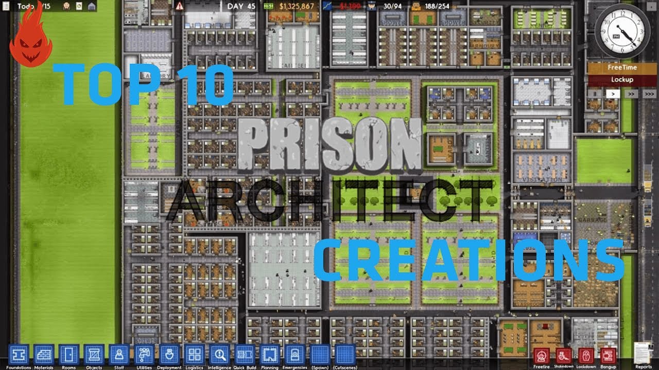 prison architect pre set structure layout