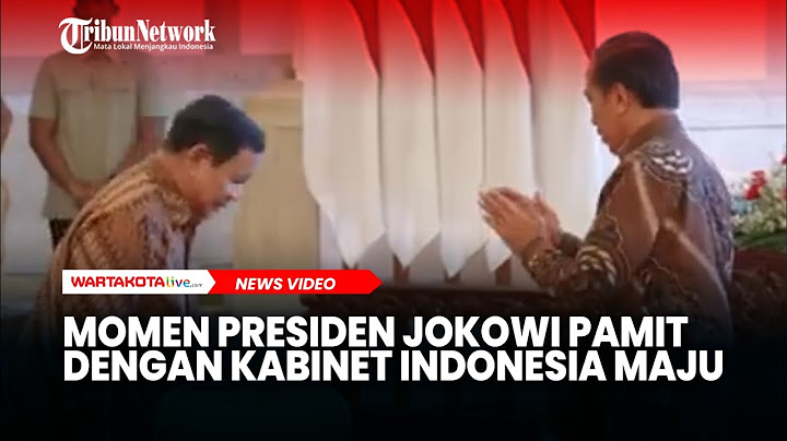 Momen Presiden Jokowi Pamit dengan Kabinet Indonesia Maju di Istana Negara