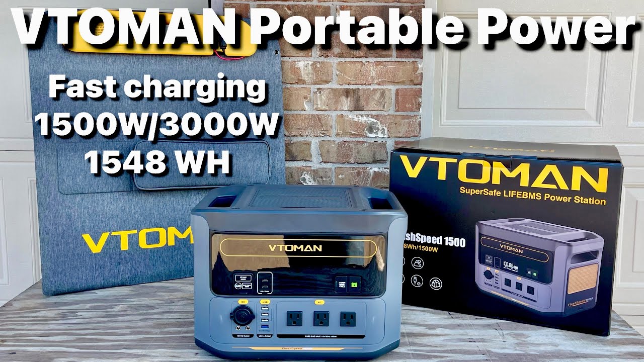 Tragbare Powerstation Mit Solarpanel Powerstation 1500w VTOMAN FlashSpeed 1500 Powerstation Solarpanel - 1548Wh, 1500W, LiFePO4, Für Camping & Home Solarpanel 220W Jump 2200 Bedienungsanleitung