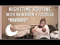 Night Time Routine For Newborn & Toddler 2021 | *REALISTIC Night Time With Two Under Two