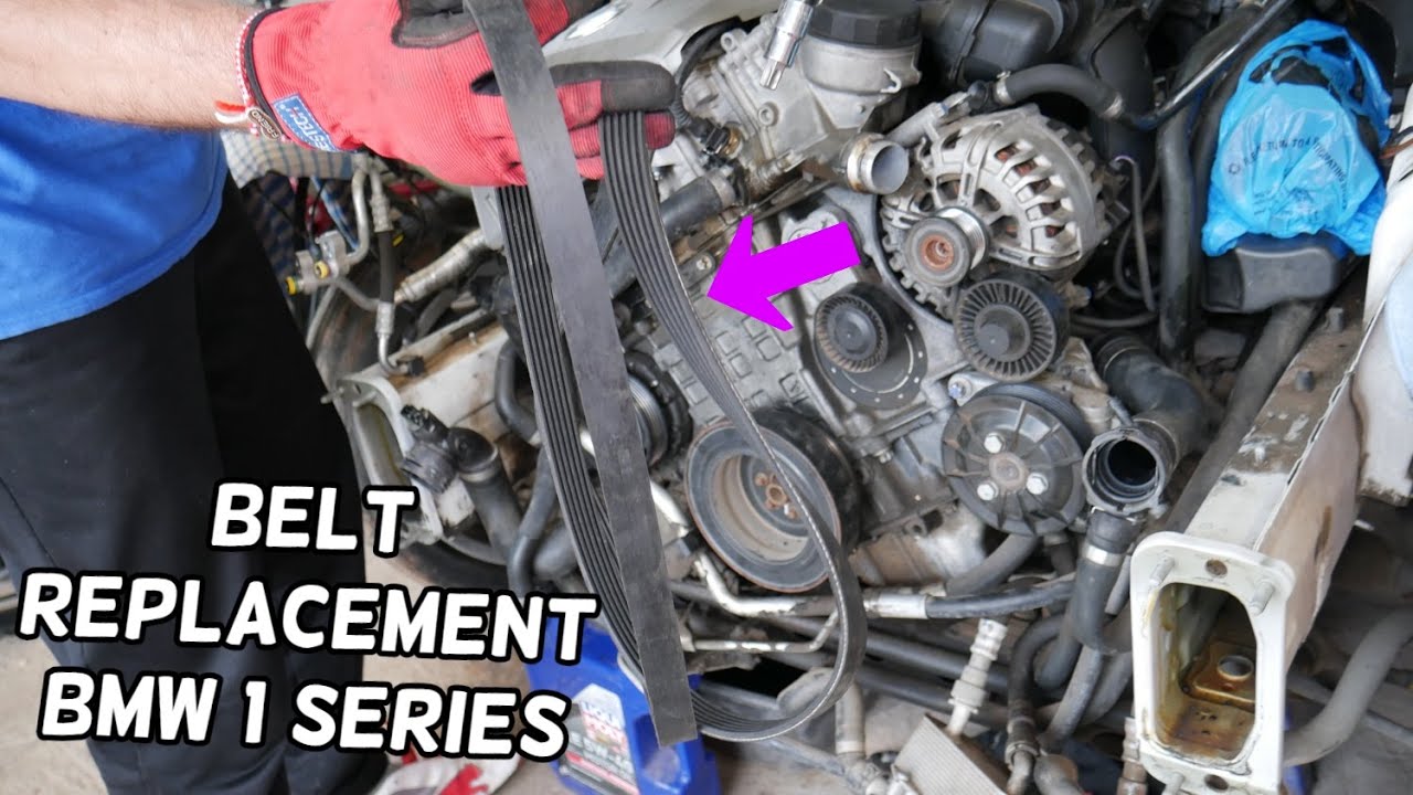 Serpentine Belt Replacement Diagram Bmw E81 E82 E87 E88 125i 128i 130i 135i Youtube