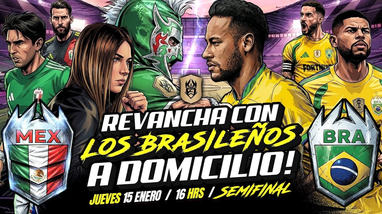 En vivo SEMIFINALES!: MÉXICO VS BRASIL. Copa del Mundo Kings League Nations 2026.