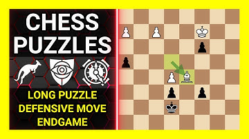 Chess Puzzles to Practice. Themes: Long puzzle, Defensive move, Endgame. Learn Chess