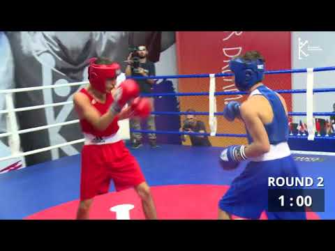 BOXING 2017- 08 -18  Semi-finals 49 kg. RED Erik Tohian  ARM  VS  Blue Sakhil Alakheverodi GEO