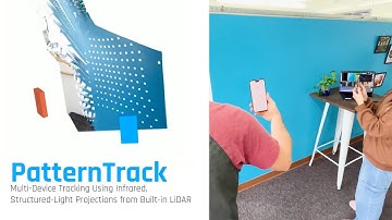 PatternTrack: Multi-Device Tracking Using Infrared, Structured-Light Projections from Built-in LiDAR