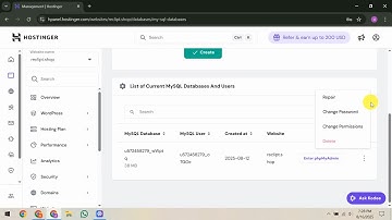 How To Repair MySQL Database in Hostinger
