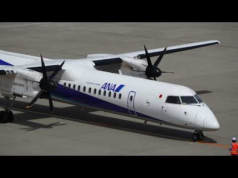 ANA Wings Bombardier DHC-8-400 JA856A Takeoff from Niigata | KIJ/RJSN |