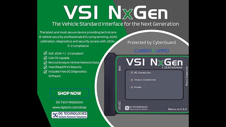 VSI NxGen Tutorial: Setup & Use (Part 2, NEW J2534 diagnostic scan tool!)