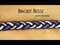 Bracelet brésilien tresse avec bordure (intermédiaire)