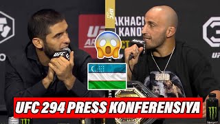 UFC 294 PRESS KONFERENSIYA: ISLAM-VOLK, HAMZAT-USMAN! O'ZBEKCHA TO'LIQ TARJIMA!