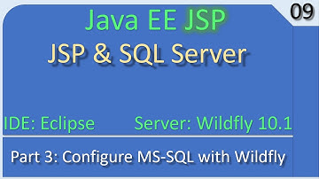 JSP Wildfly and Database Part 3 - Configure Wildfly for MS-SQL | JavaEE JSP Tutorial #09