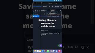 Trial and Error (Ep.2): Python Import Error from Saving Filename same as Python Module Name #Shorts