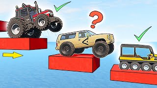 What vehicles will be able DESCEND BY BLOCKS | BeamNG.drive #3