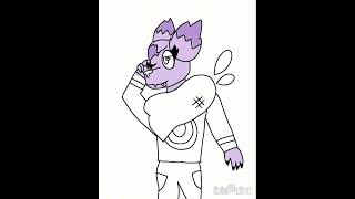 speed drawing of my character trix!